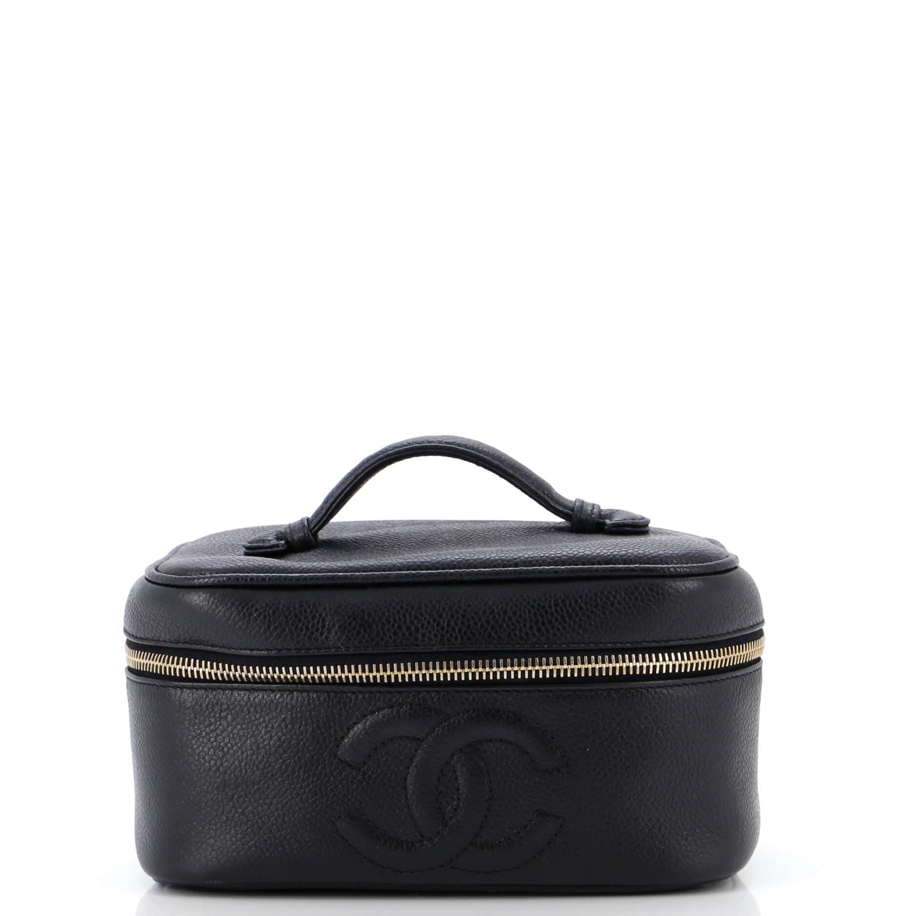 Vintage Timeless Cosmetic Case Caviar Medium