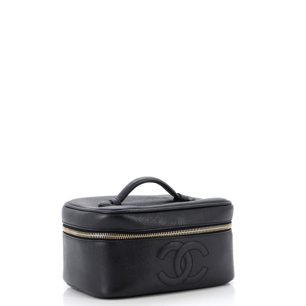 Vintage Timeless Cosmetic Case Caviar Medium