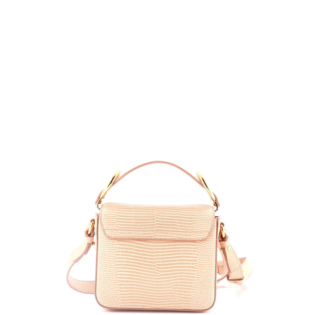 C Flap Bag Lizard Embossed Leather Mini