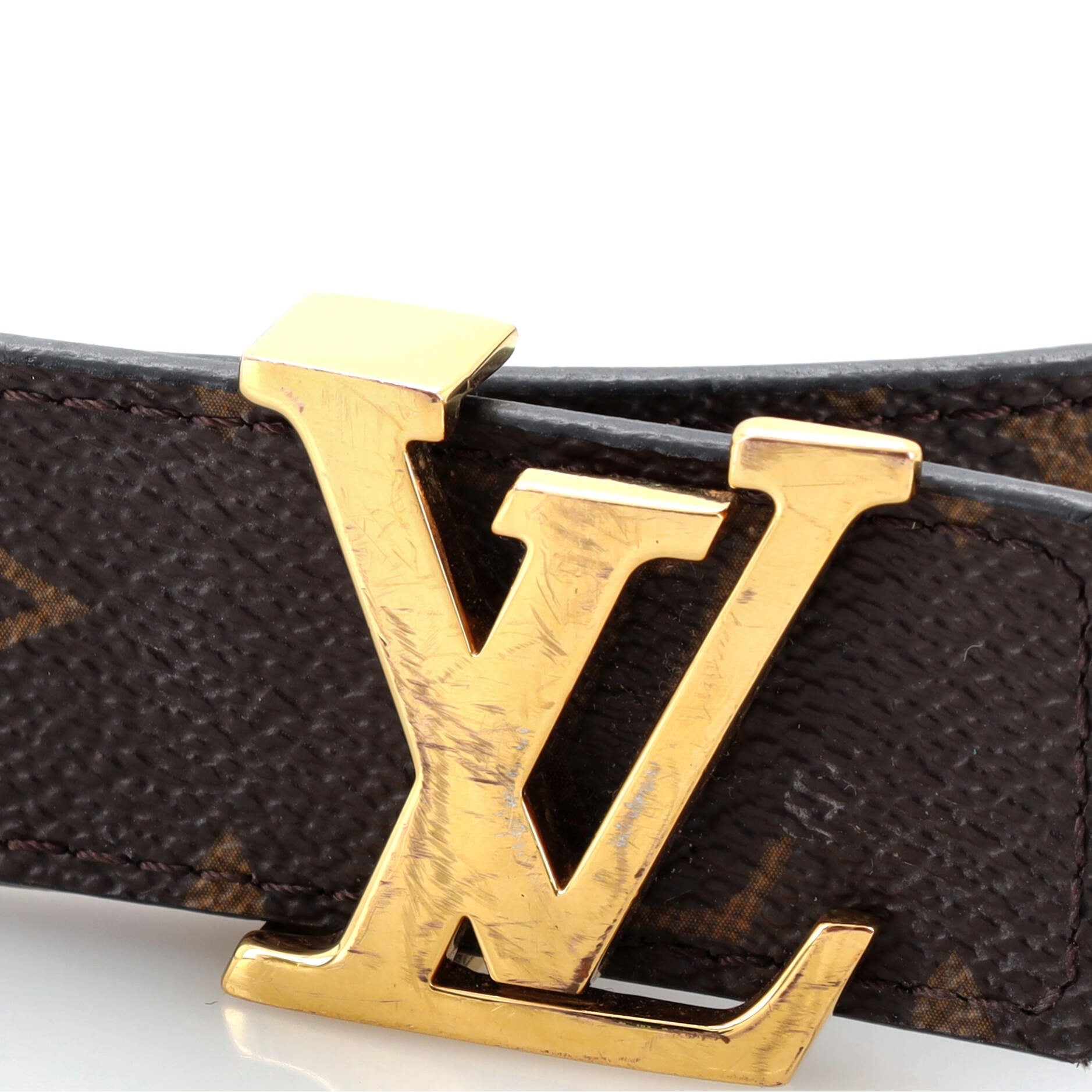LV Initiales Belt Monogram Canvas Thin 85