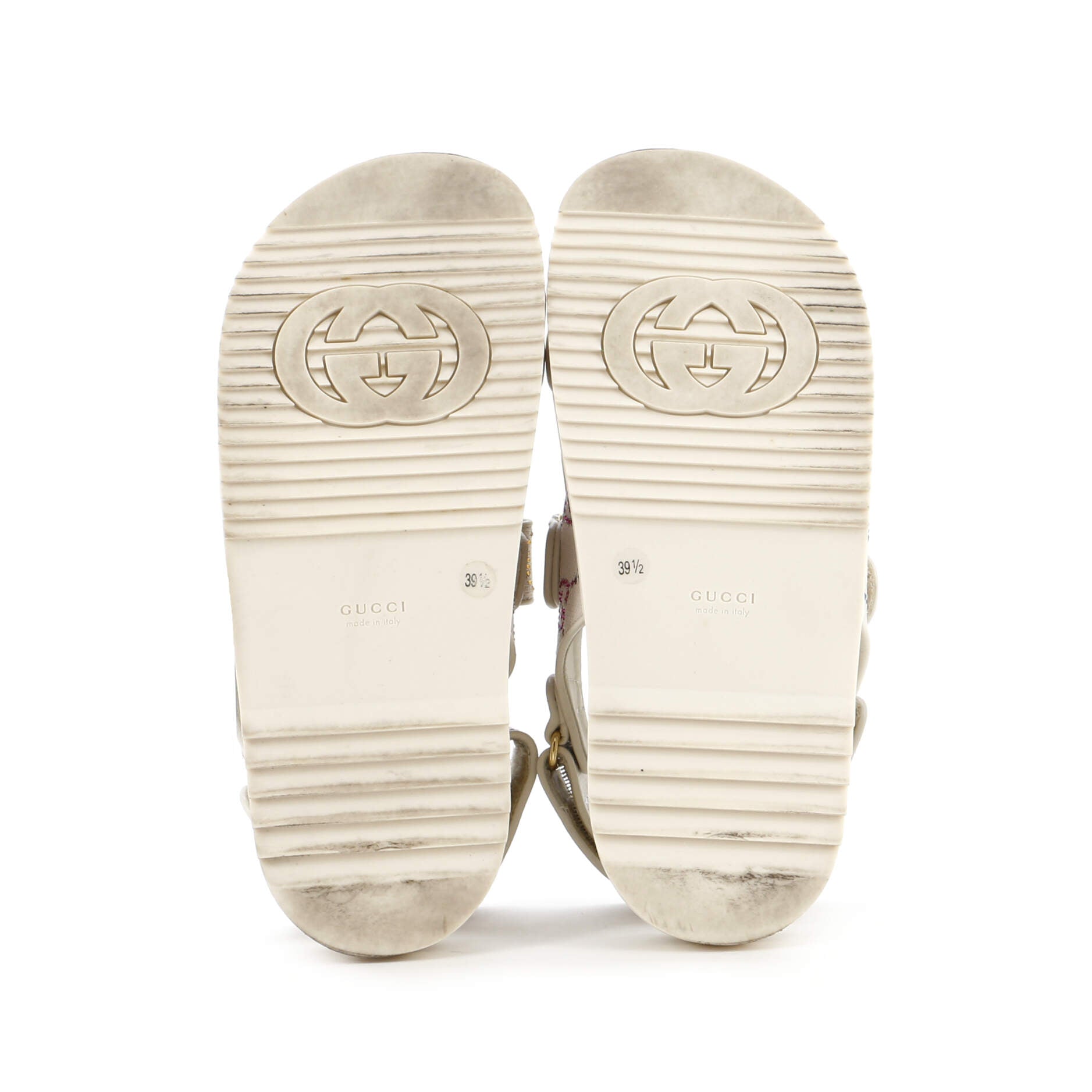 Women's Slingback Sandals Crystal GG Embellished Canvas