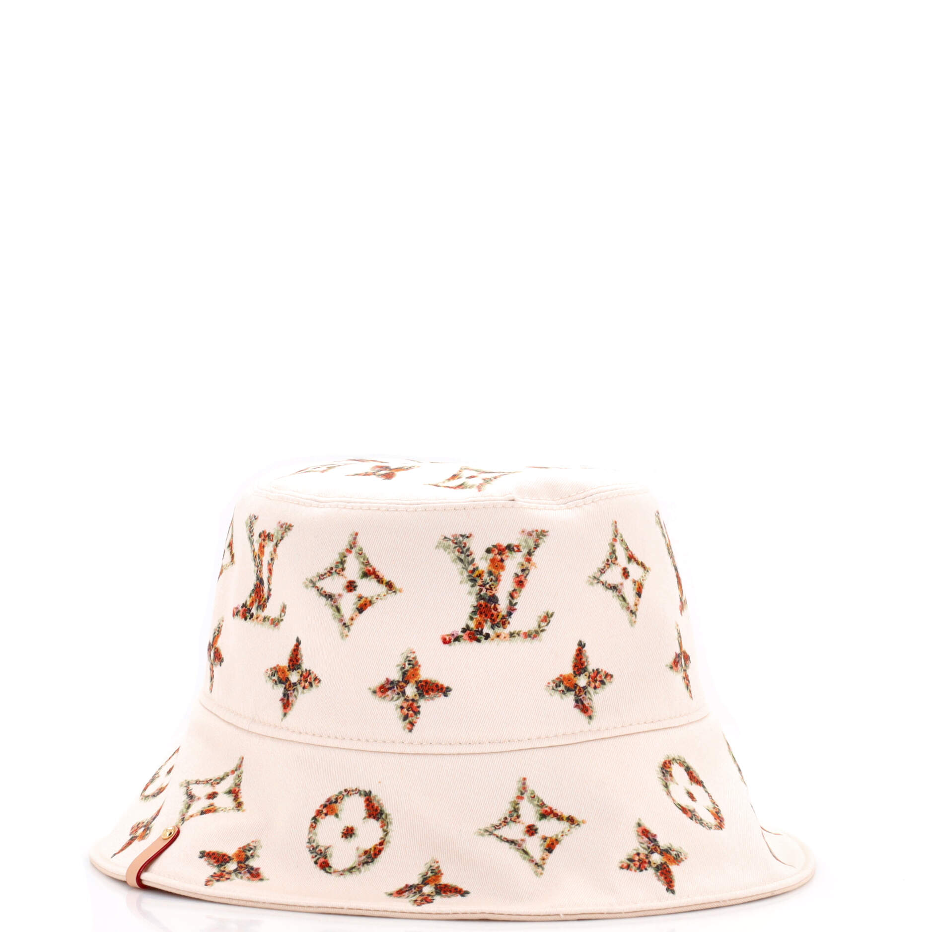 Monogram Flower Tile Reversible Hat Printed Cotton