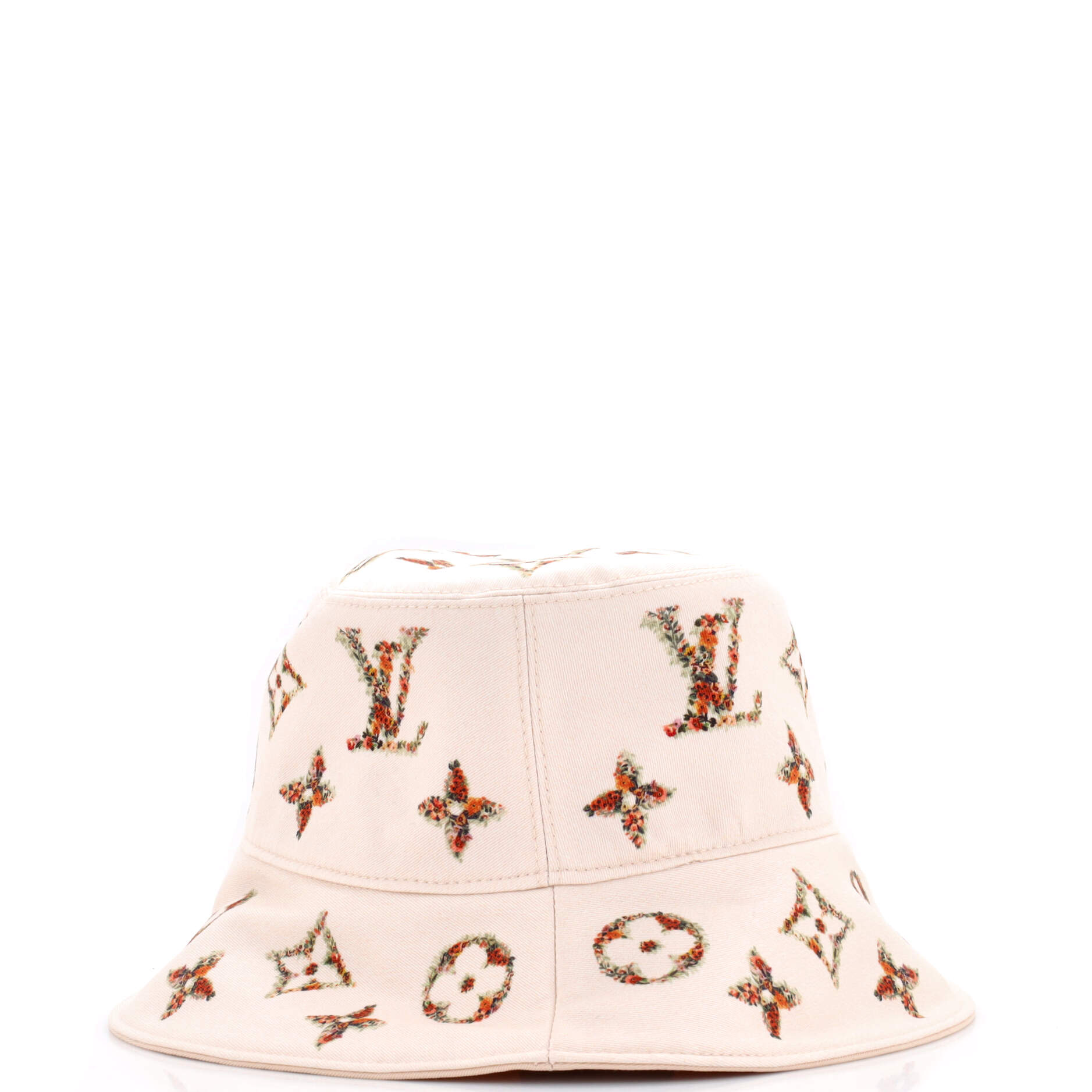 Monogram Flower Tile Reversible Hat Printed Cotton