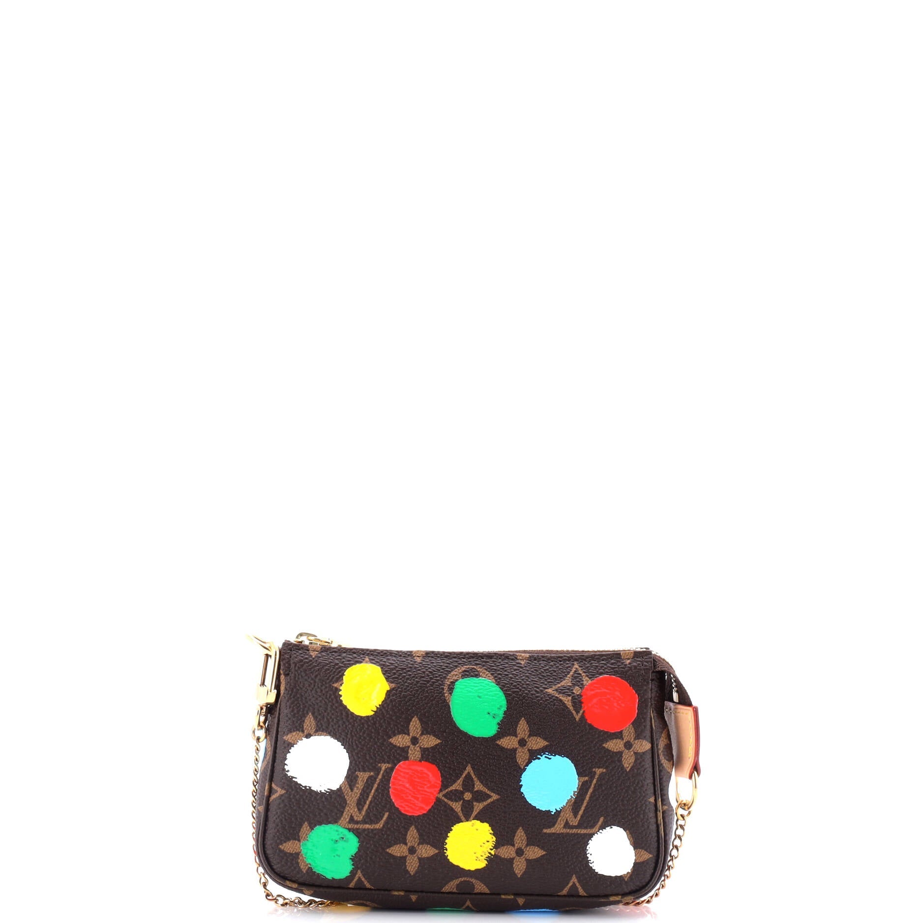 Pochette Accessoires Yayoi Kusama Painted Dots Monogram Canvas Mini