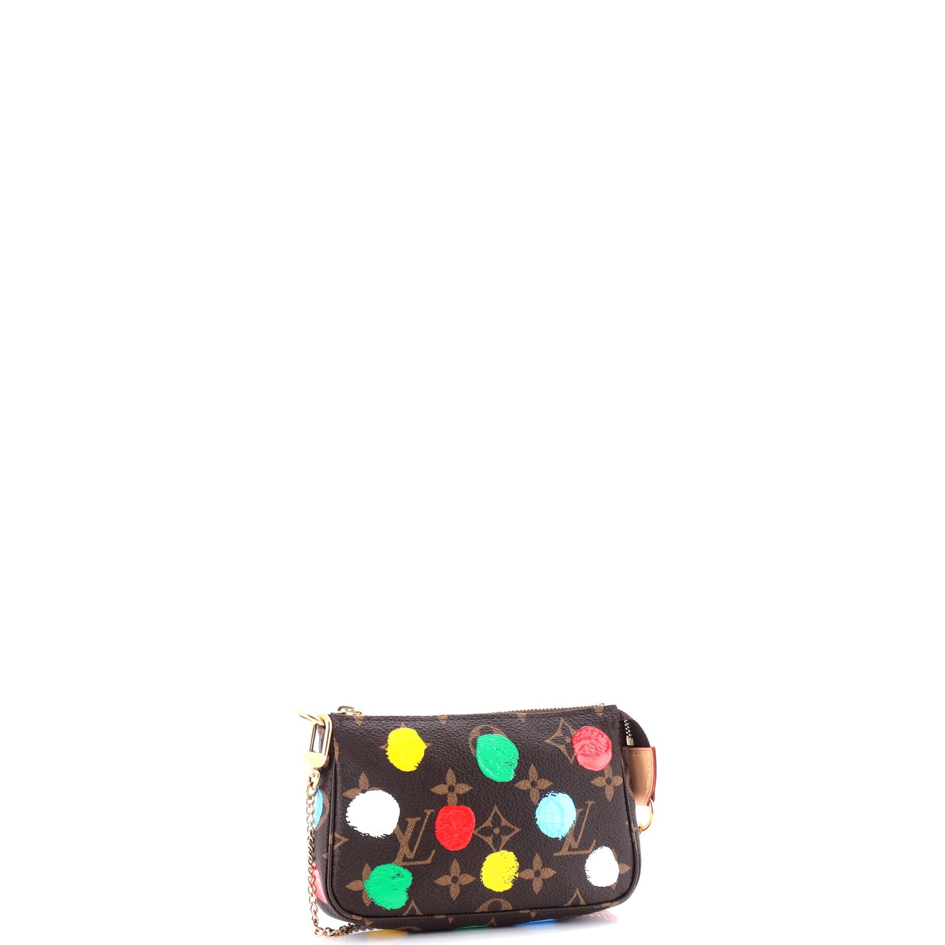 Pochette Accessoires Yayoi Kusama Painted Dots Monogram Canvas Mini