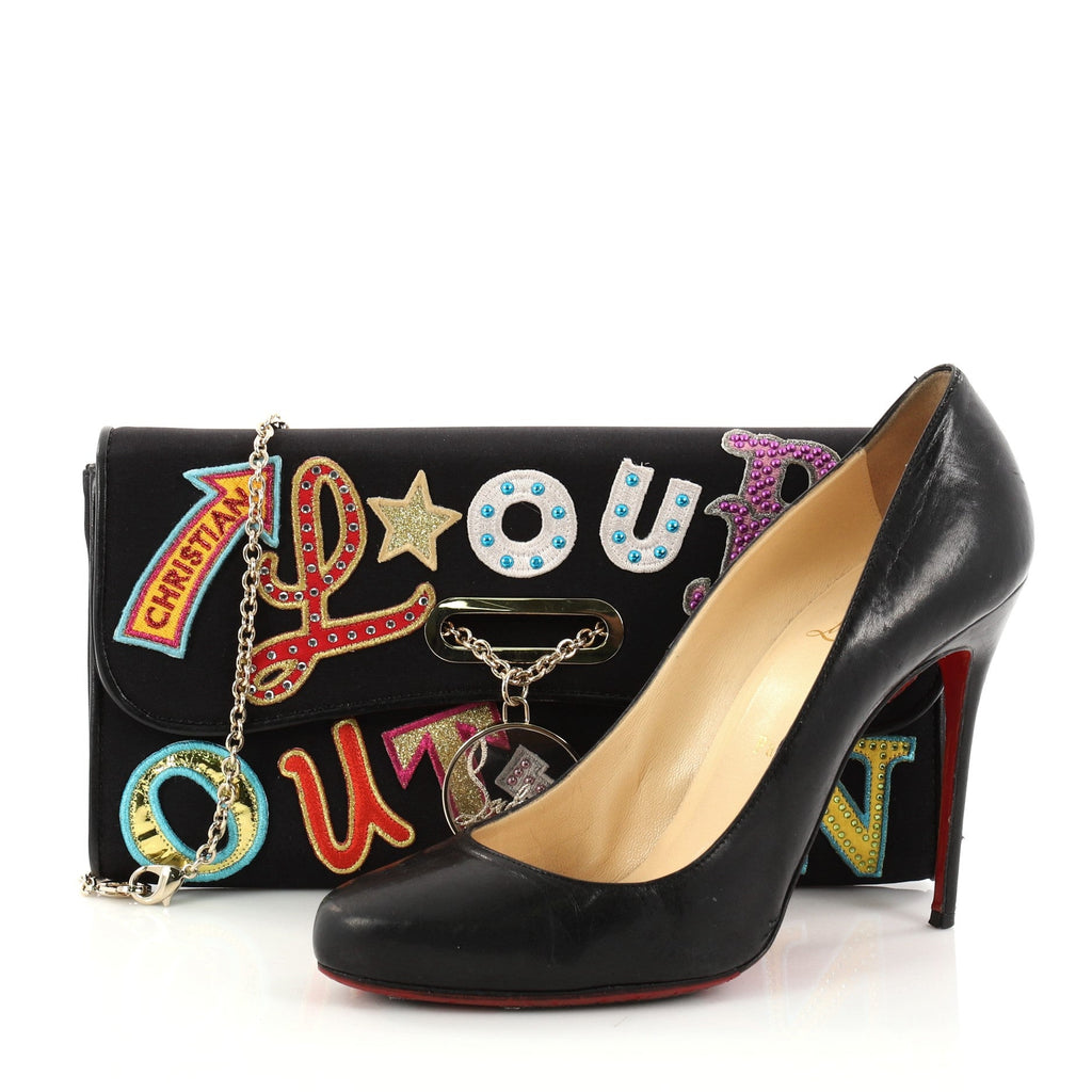 Riviera Clutch Canvas with Applique