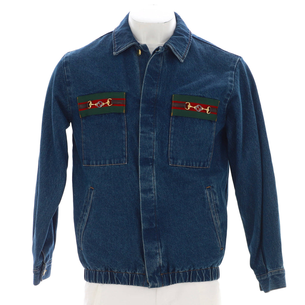 Men's Web Horsebit Jacket Denim