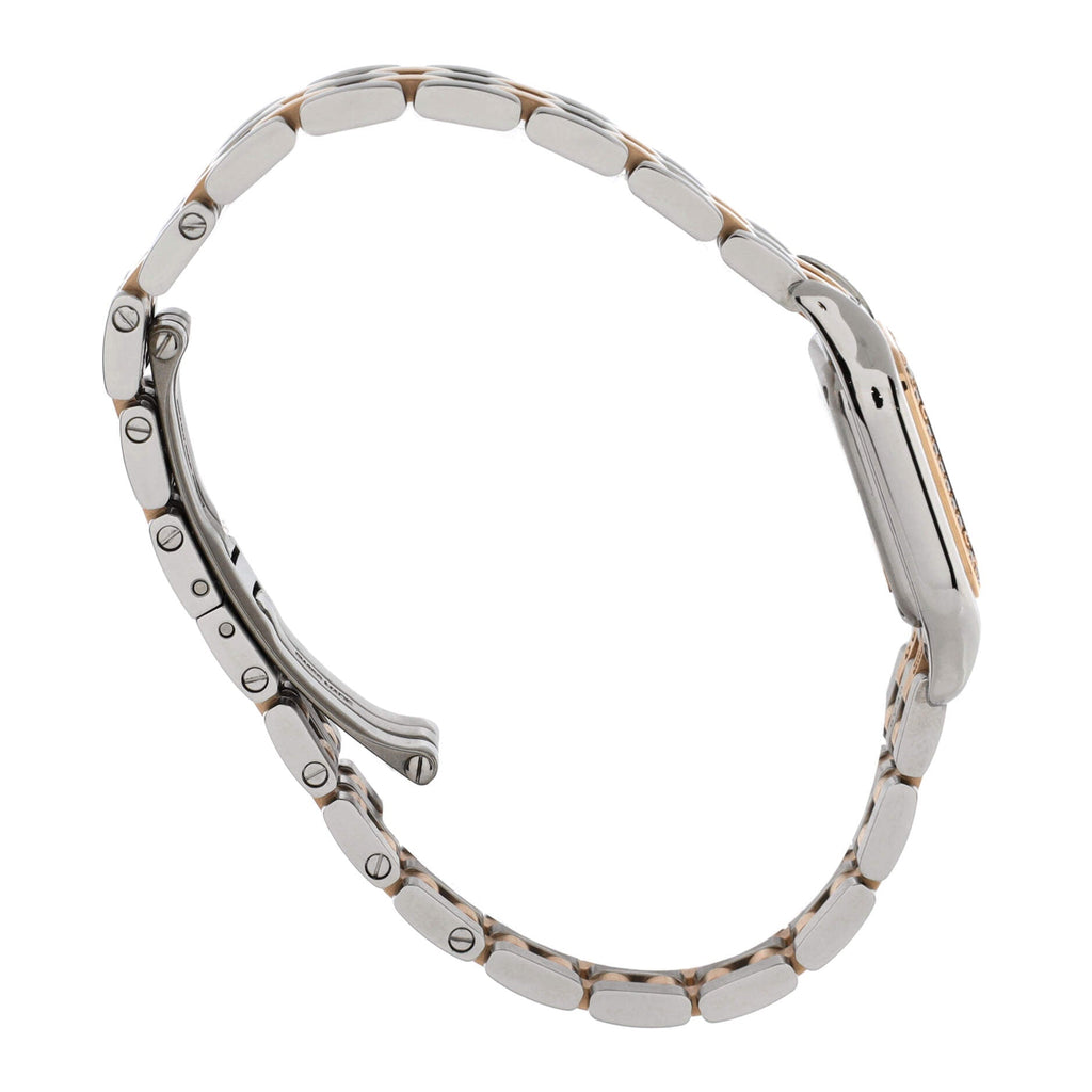 Panthere de Cartier Quartz Watch Stainless Steel and Rose Gold with Diamond Bezel 22