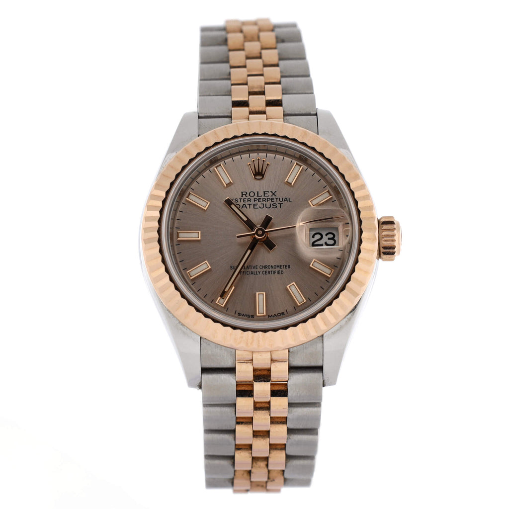Oyster Perpetual Datejust Automatic Watch Stainless Steel and Rose Gold 28