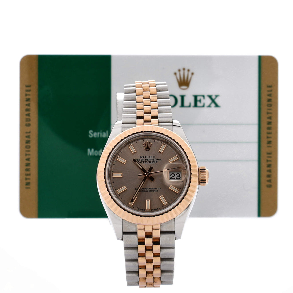 Oyster Perpetual Datejust Automatic Watch Stainless Steel and Rose Gold 28