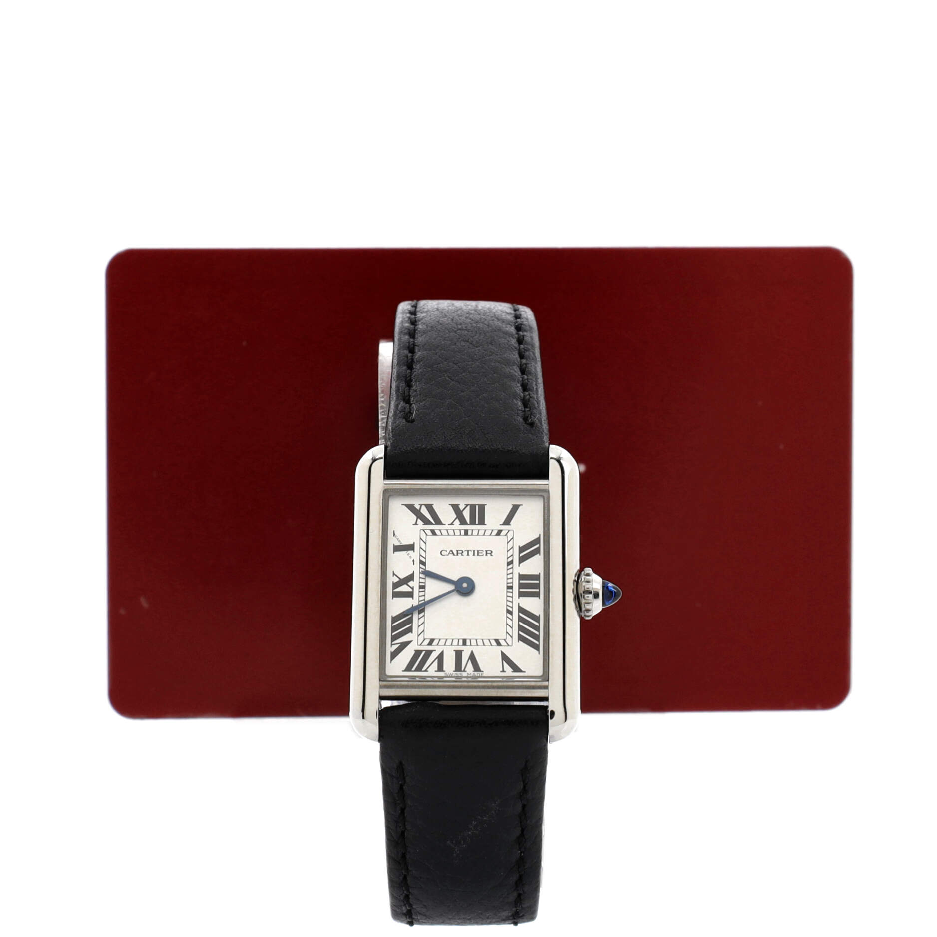 Must de Cartier Tank Quartz Watch Stainless Steel and Leather 22