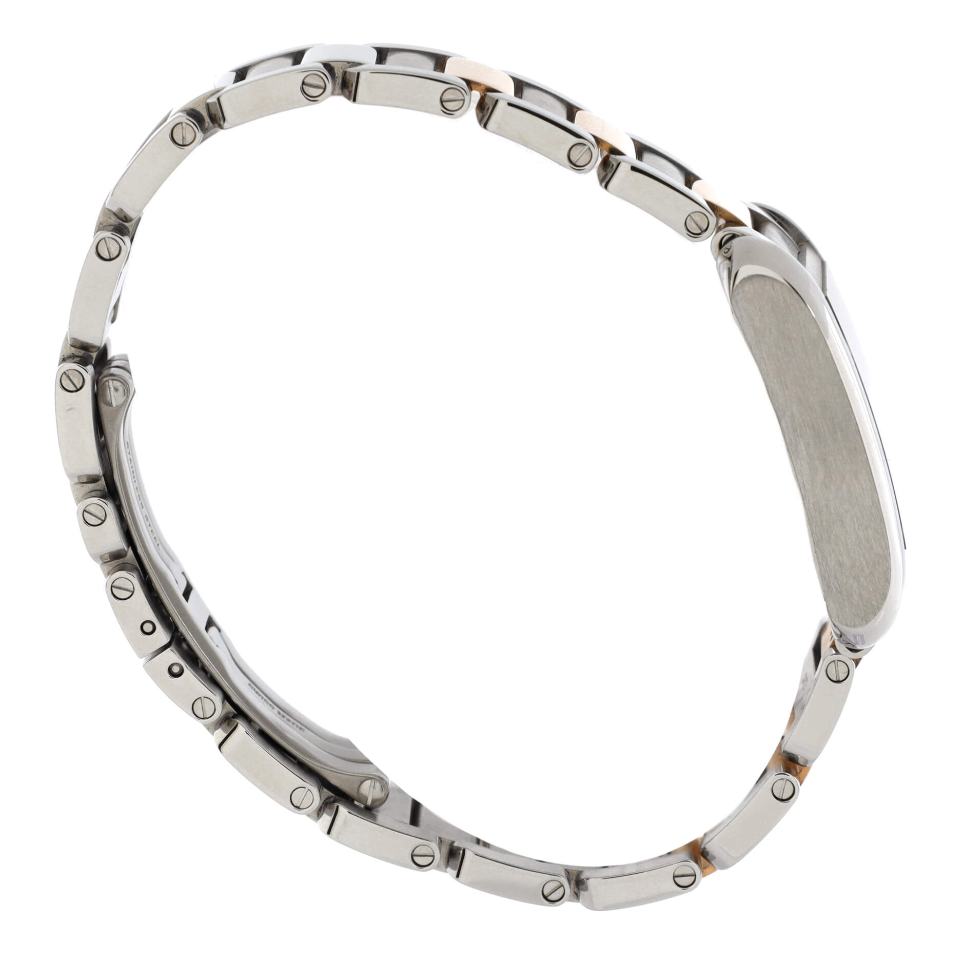 Tank Anglaise Quartz Watch Stainless Steel and Rose Gold 23