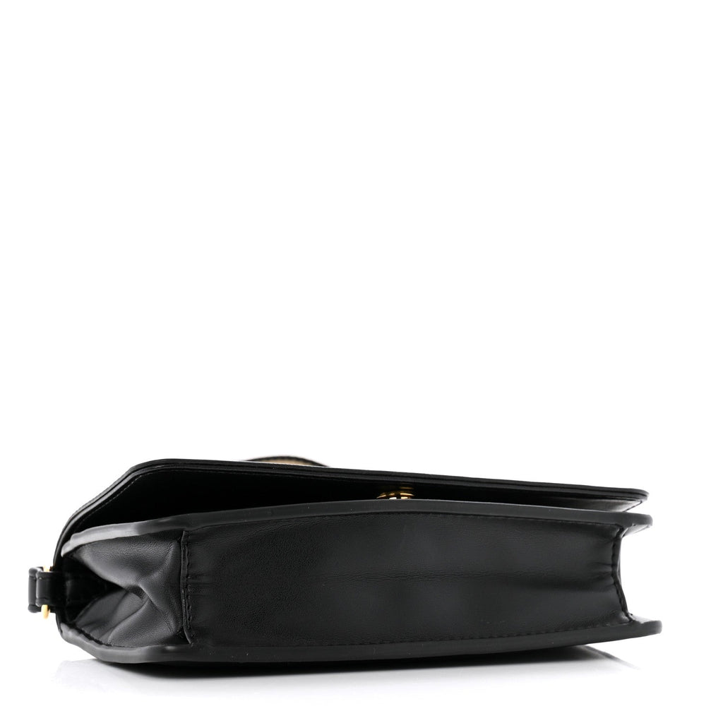 Eco Alter Nappa Perforated Logo Mini Crossbody Bag Black