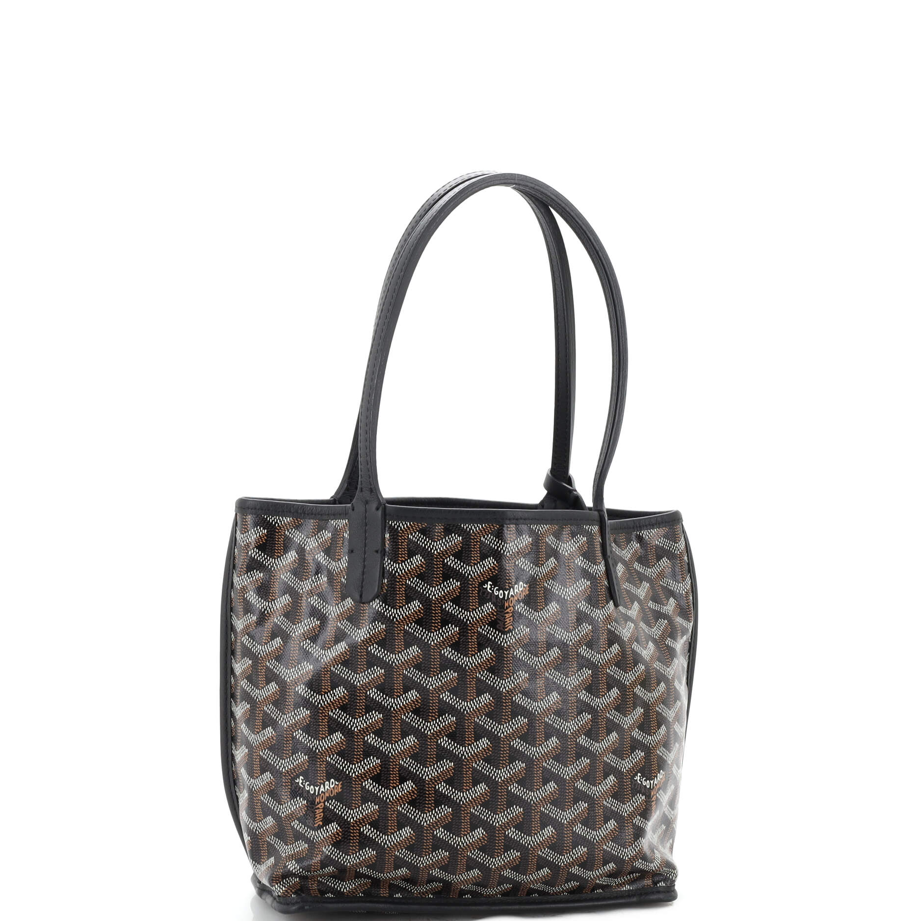 Anjou Reversible Tote Coated Canvas Mini