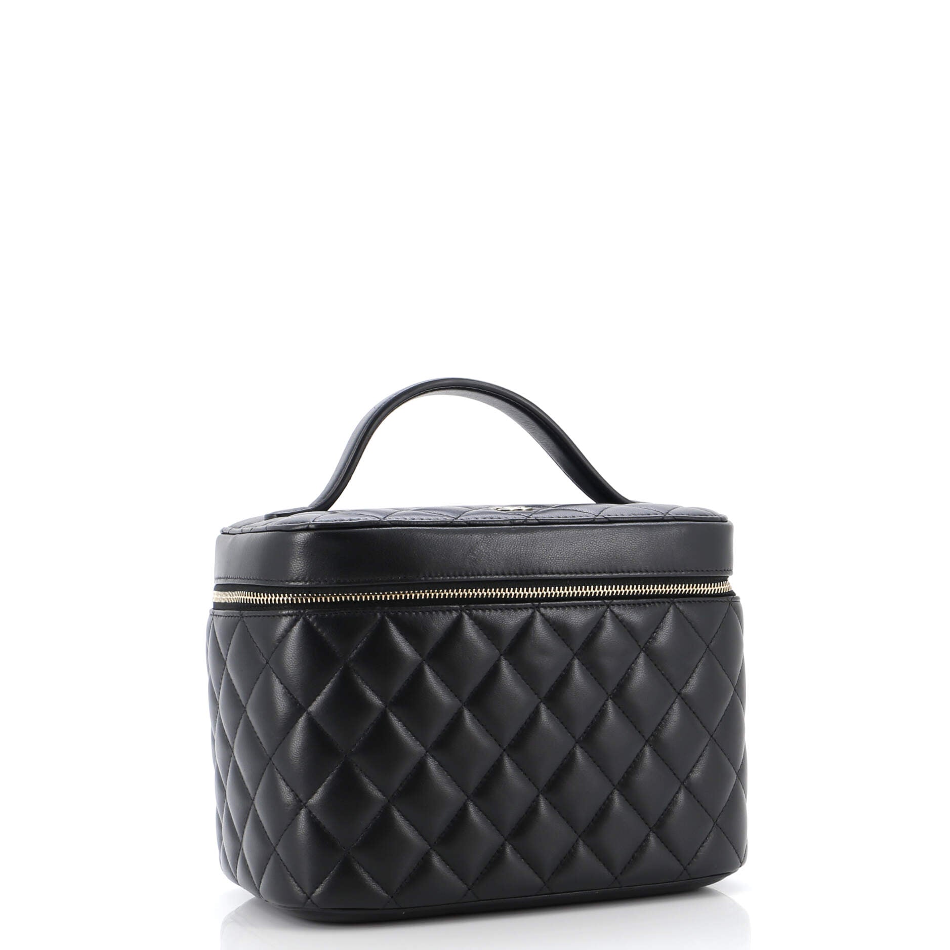 Cosmetic Case Quilted Lambskin Small