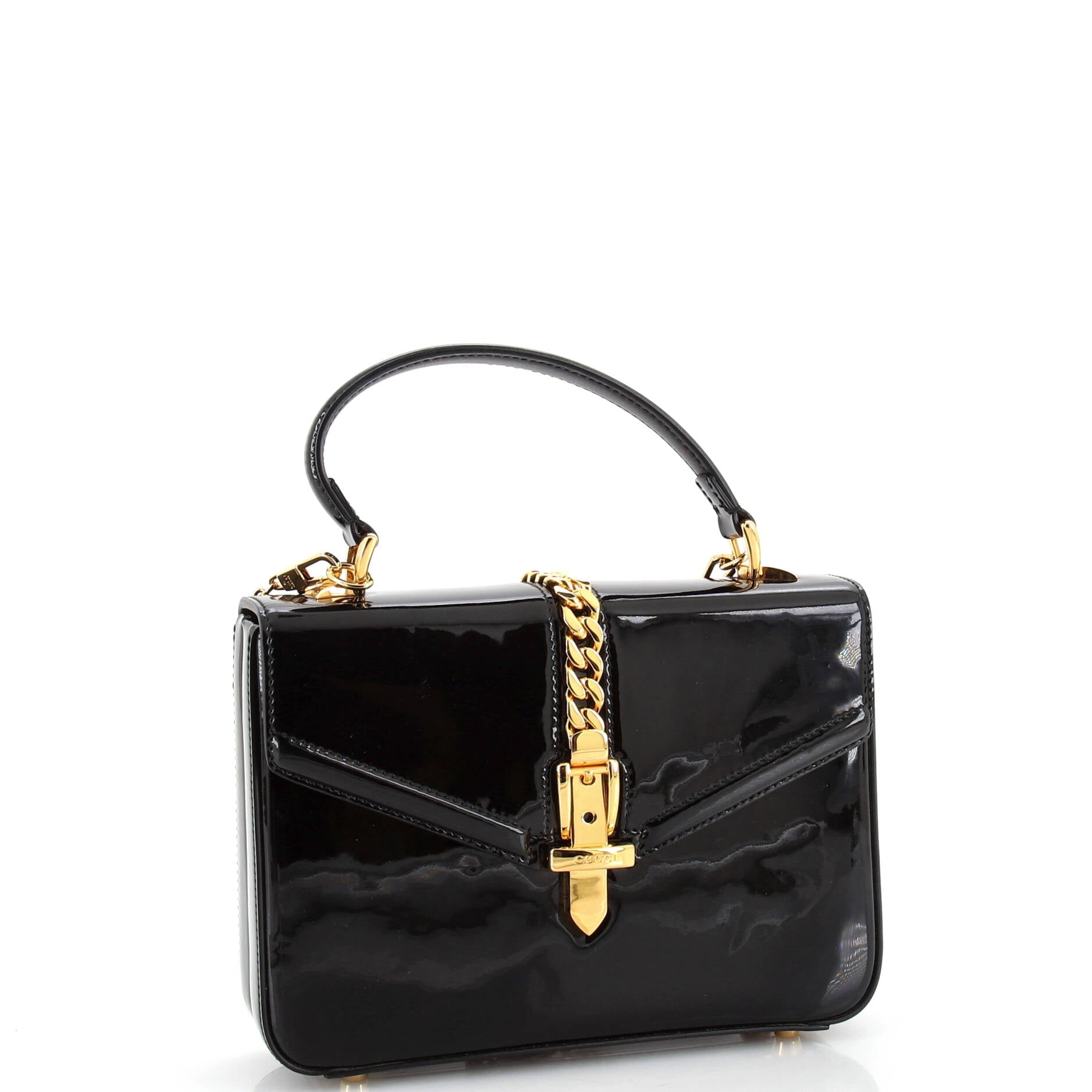 Sylvie 1969 Top Handle Bag Patent Mini