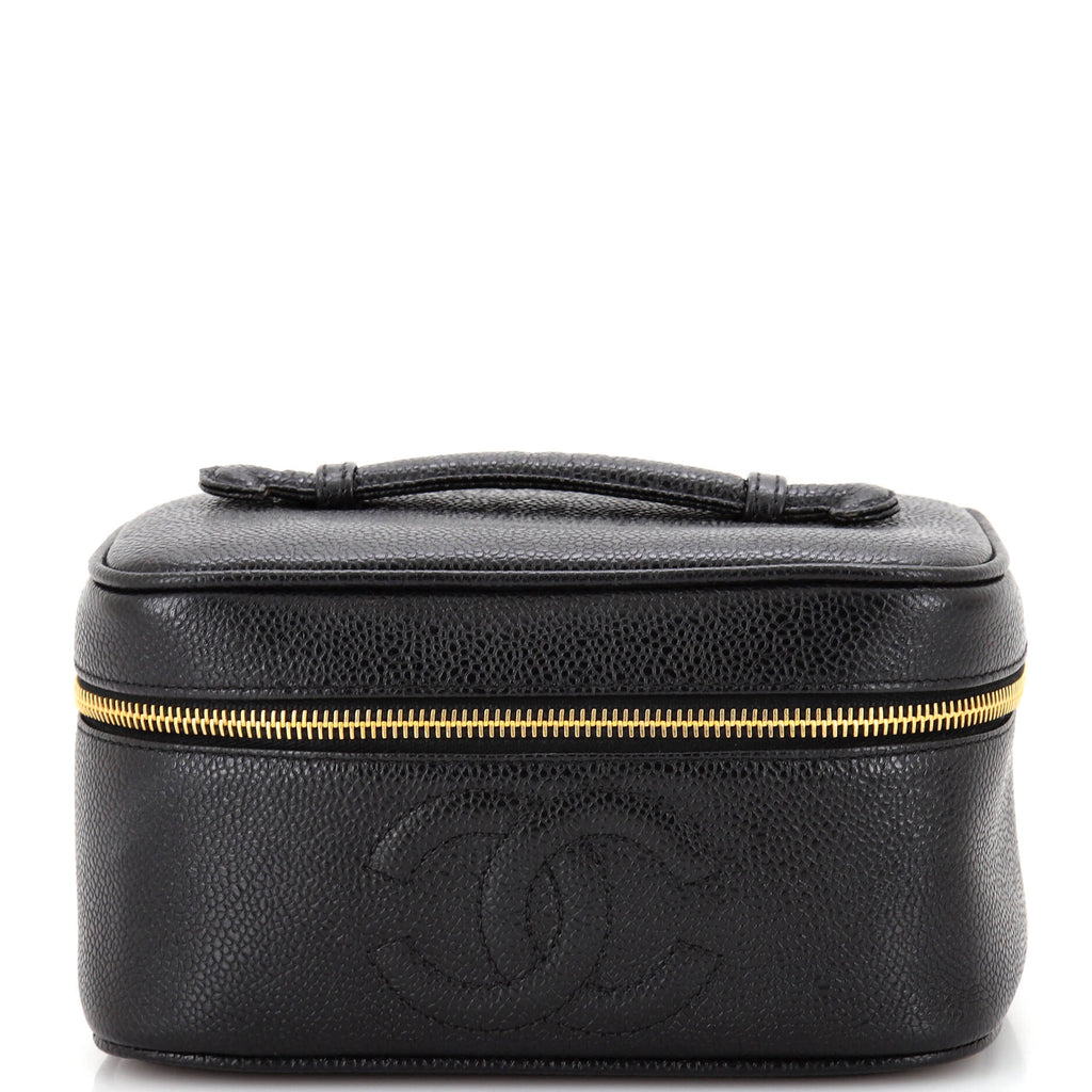 Vintage Timeless Cosmetic Case Caviar Medium