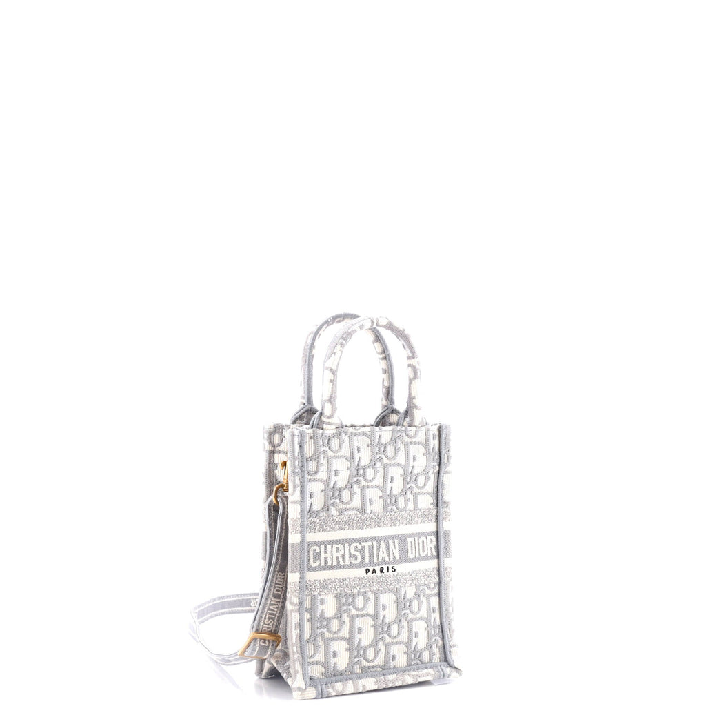 Book Tote Phone Bag Oblique Canvas Mini