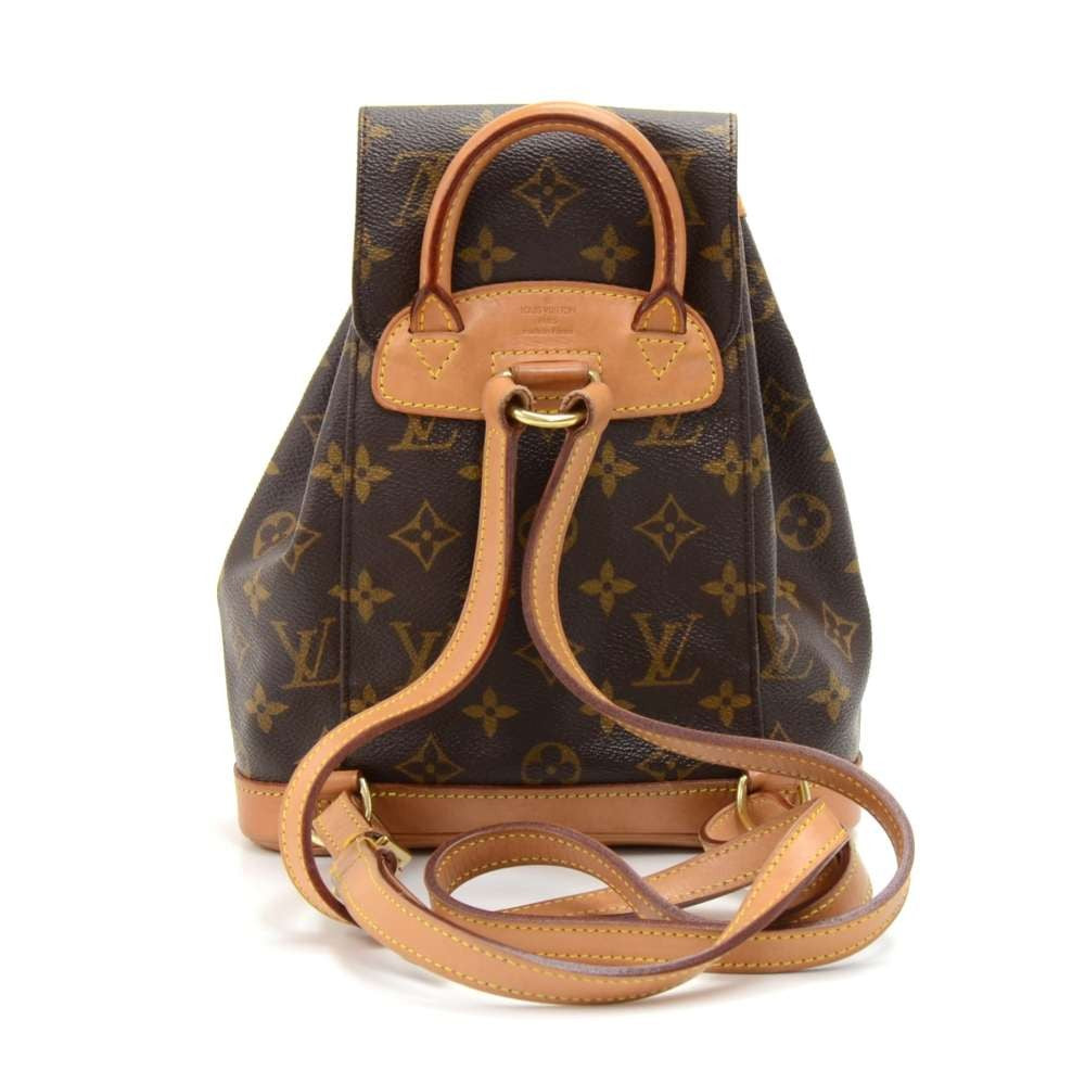 Louis Vuitto Mini Montsouris Monogram Canvas Backpack Bag