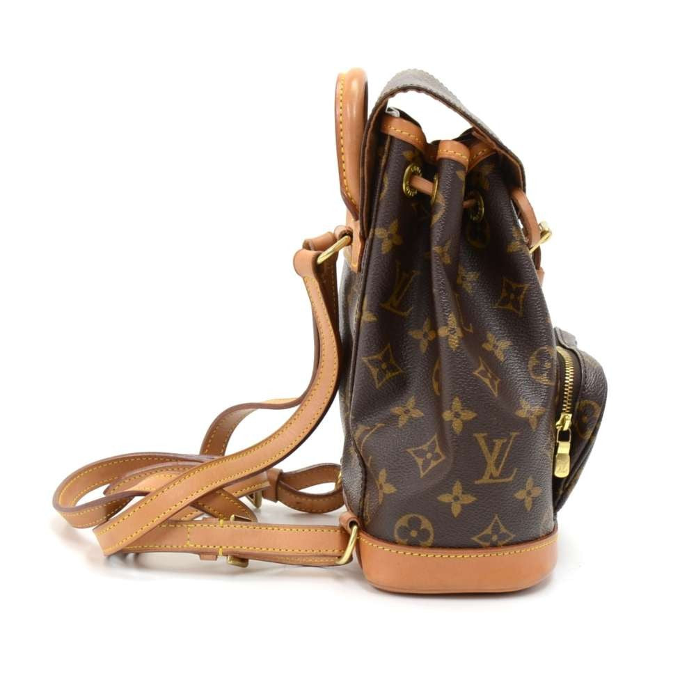 Louis Vuitto Mini Montsouris Monogram Canvas Backpack Bag