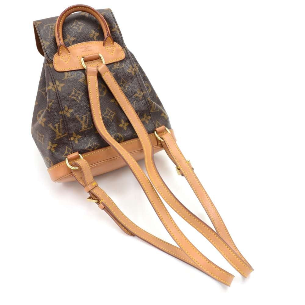 Louis Vuitto Mini Montsouris Monogram Canvas Backpack Bag