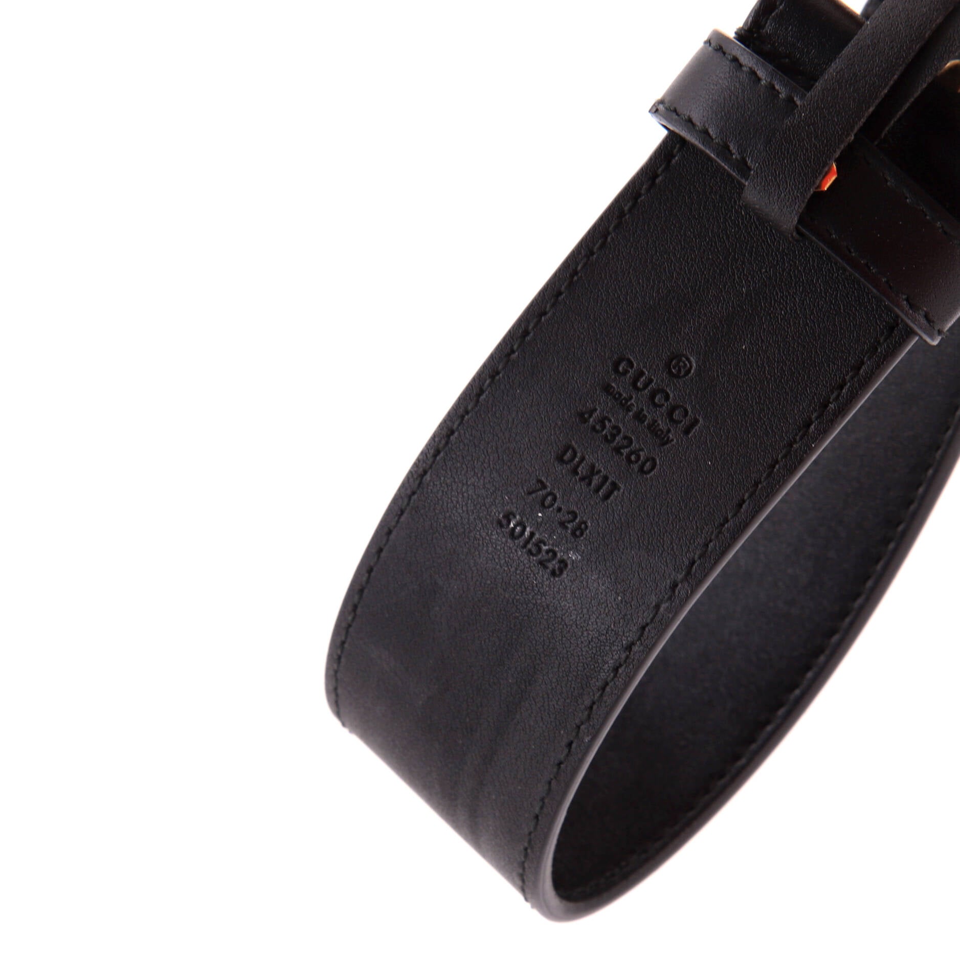 Pearly GG Marmont Belt Leather Wide 70