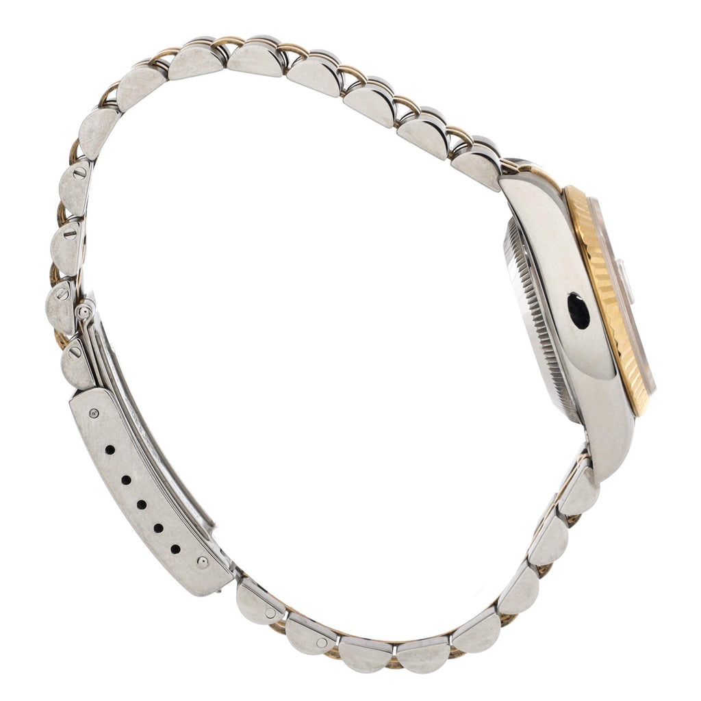 Oyster Perpetual Datejust Automatic Watch Stainless Steel and Yellow Gold with Diamond Markers 26