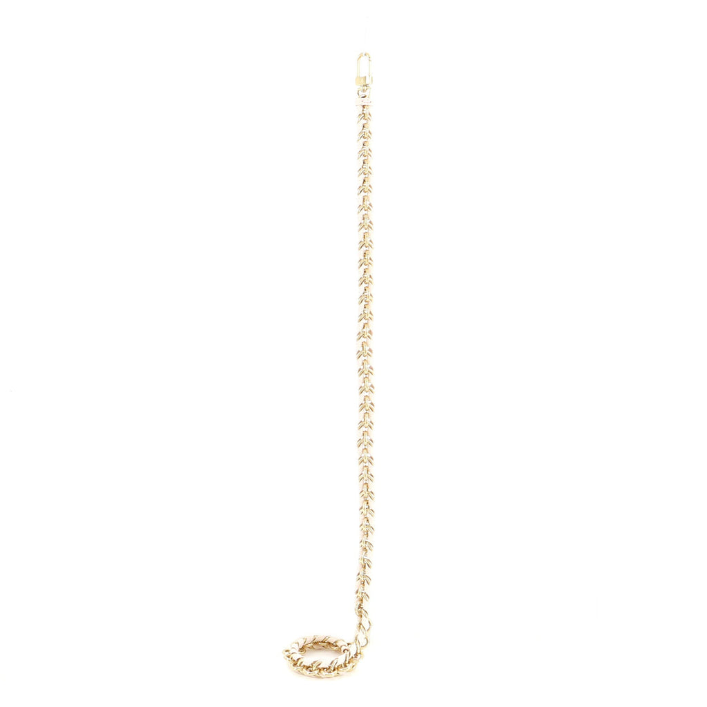 Multi Pochette Accessoires Woven Chain Strap Leather and Metal