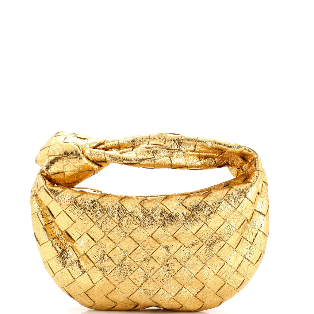 BV Jodie Hobo Metallic Intrecciato Nappa Mini