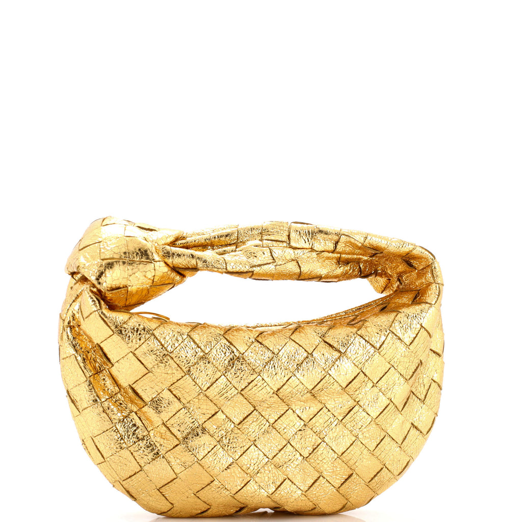 BV Jodie Hobo Metallic Intrecciato Nappa Mini