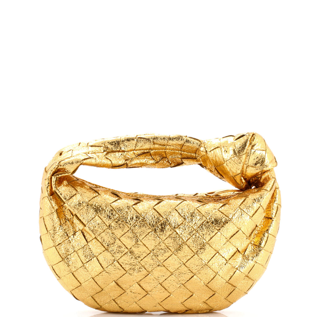BV Jodie Hobo Metallic Intrecciato Nappa Mini