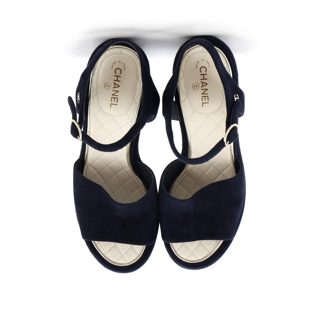 Women's CC Wedge Sandals Suede
