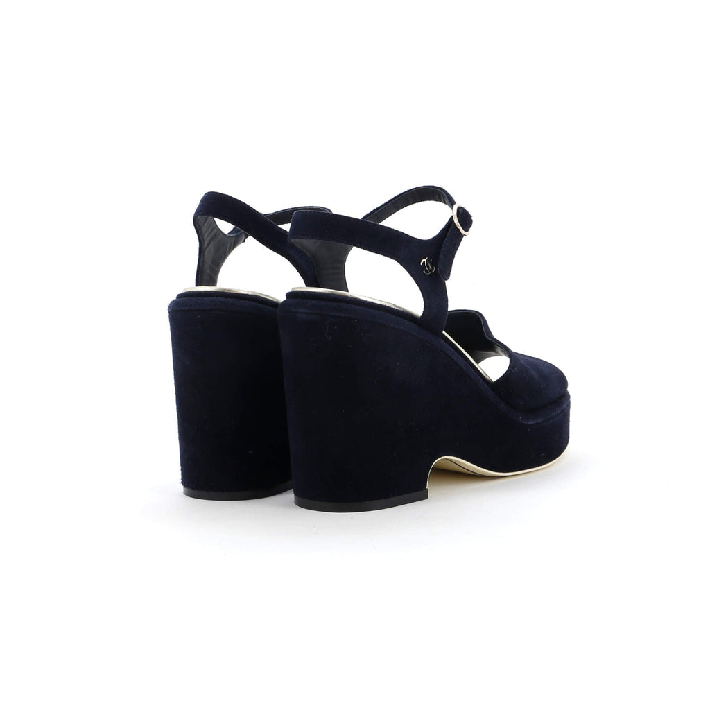 Women's CC Wedge Sandals Suede