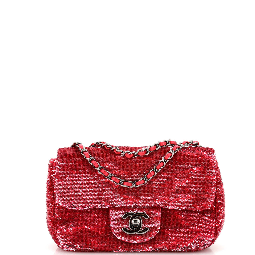 Flap Bag Sequins Mini
