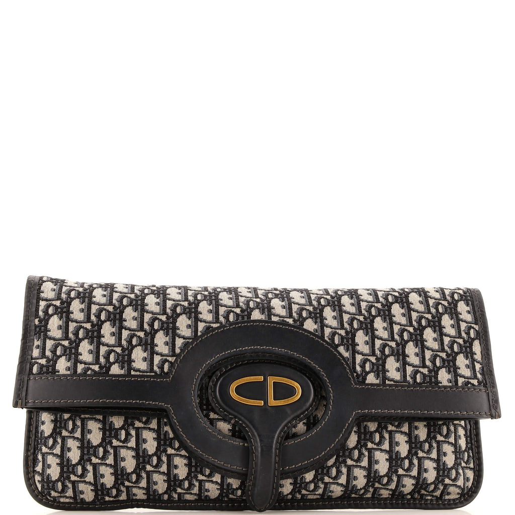 Fold Over Clutch Oblique Canvas