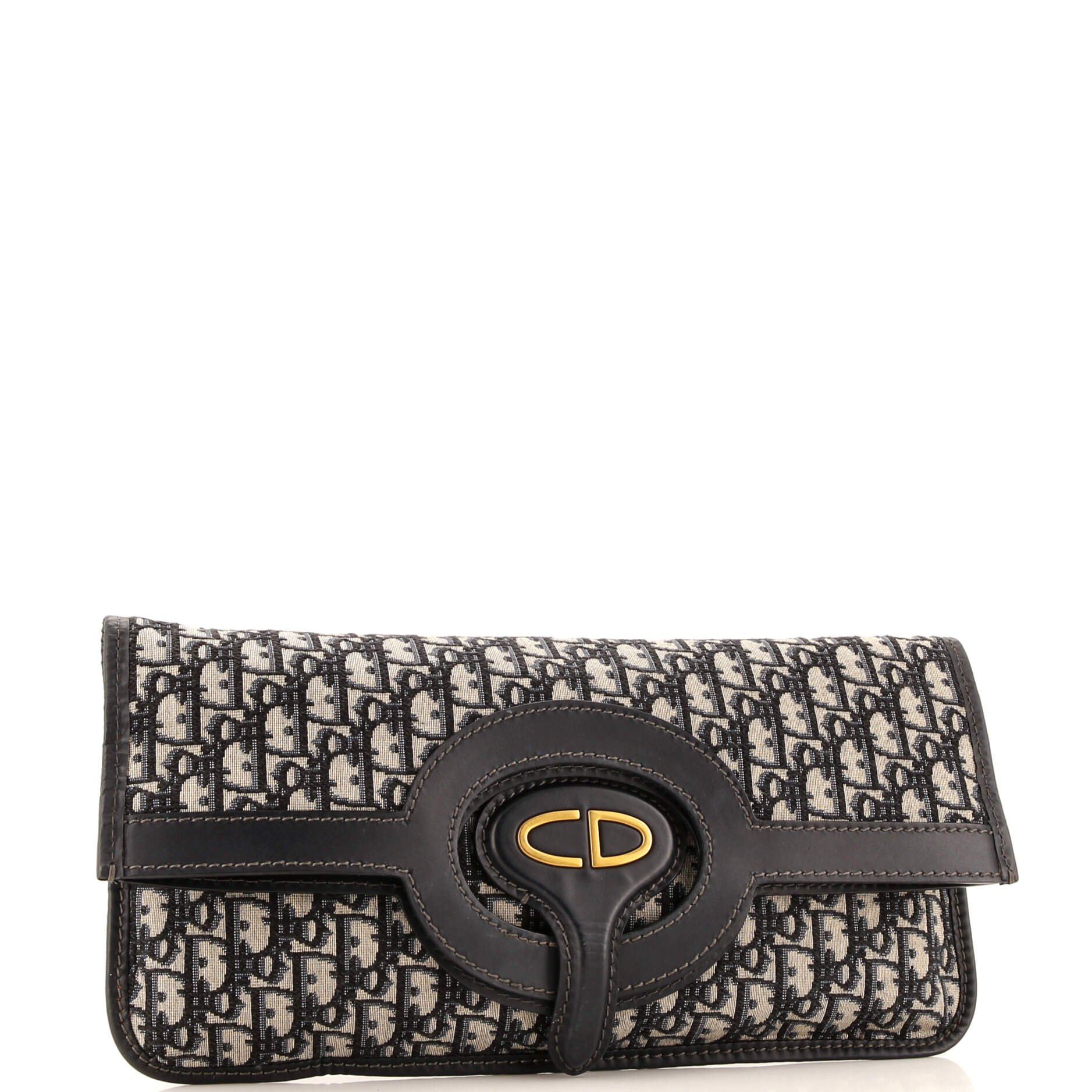 Fold Over Clutch Oblique Canvas