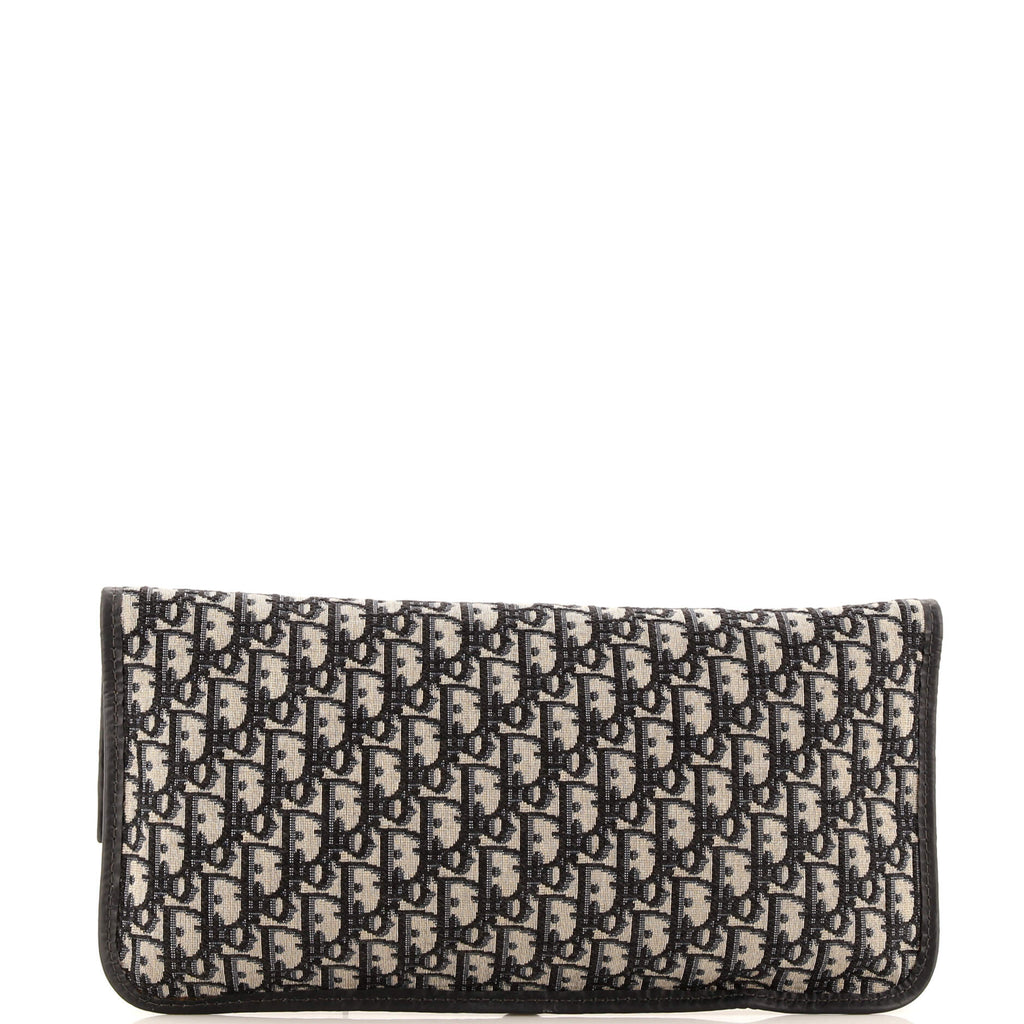 Fold Over Clutch Oblique Canvas