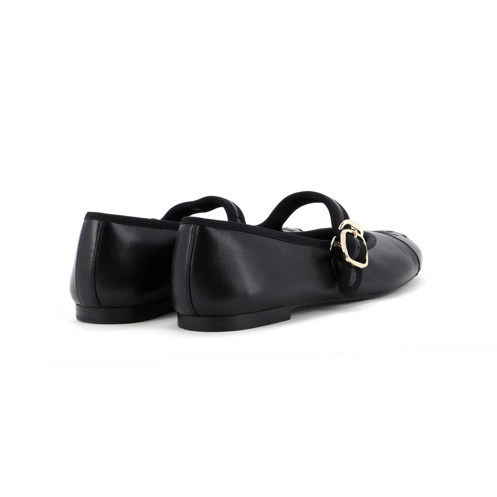 Women's CC Mary Jane Flats Embroidered Leather