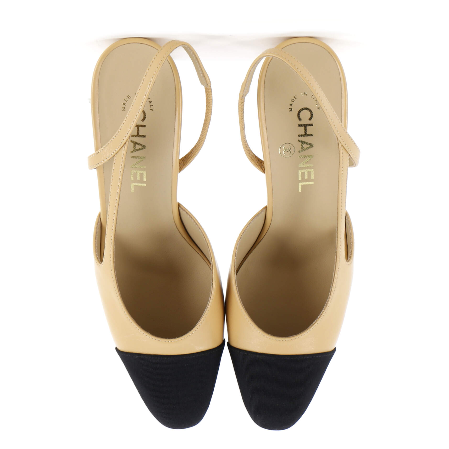 Women’s Cap Toe Slingback Pumps Leather