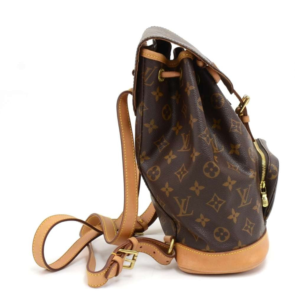 Louis Vuitto Montsouris MM Monogram Canvas Backpack Bag