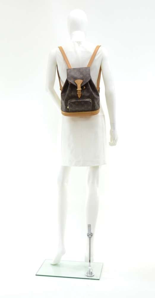 Louis Vuitto Montsouris MM Monogram Canvas Backpack Bag