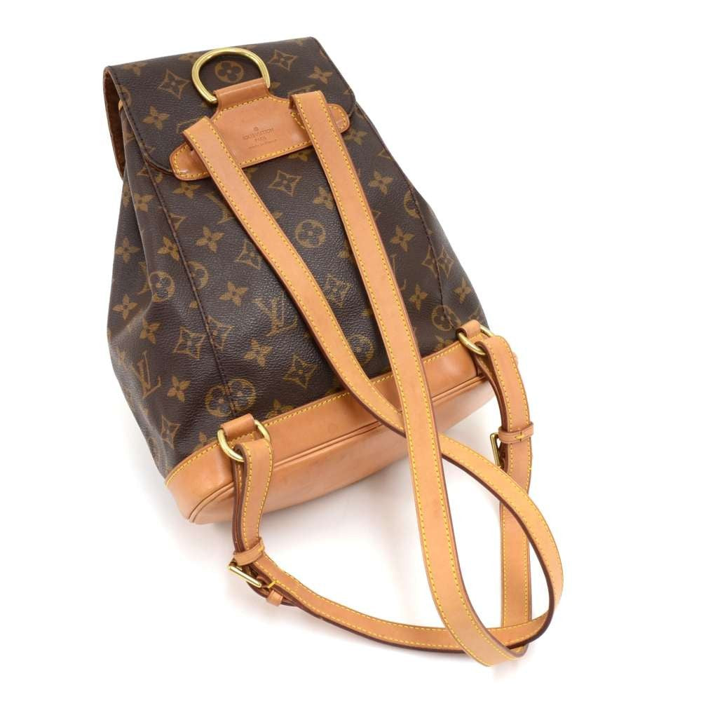 Louis Vuitto Montsouris MM Monogram Canvas Backpack Bag