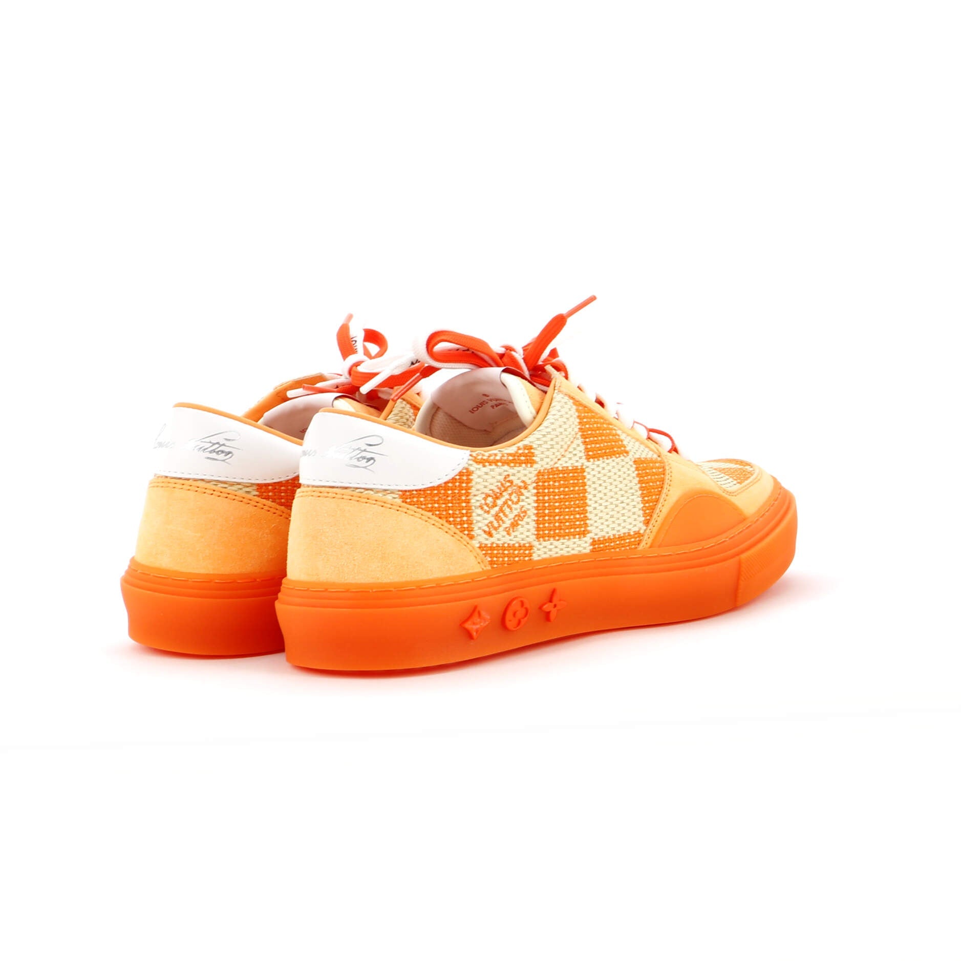 Men's LV Ollie Sneakers Woven Raffia Giant Damier