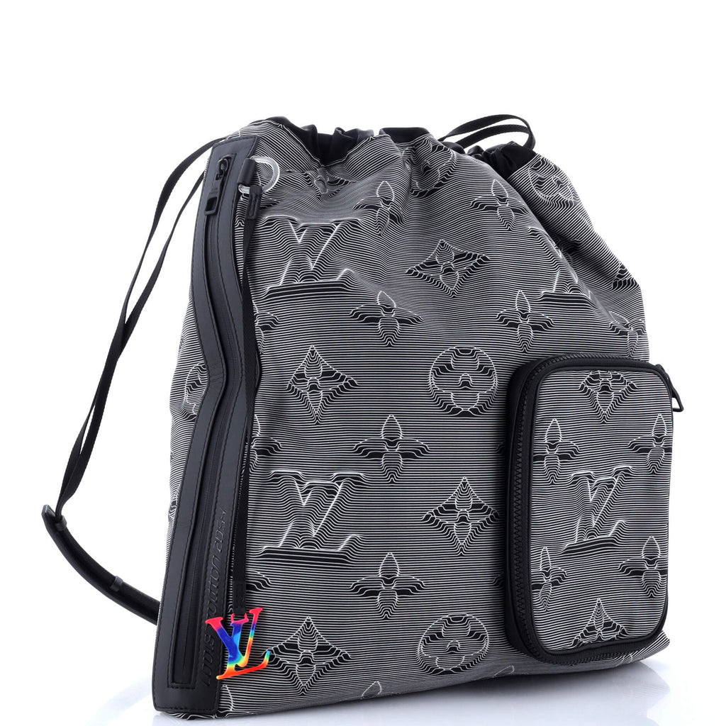 Louis Vuitton Drawstring Backpack Limited Edition 2054 Monogram Textile