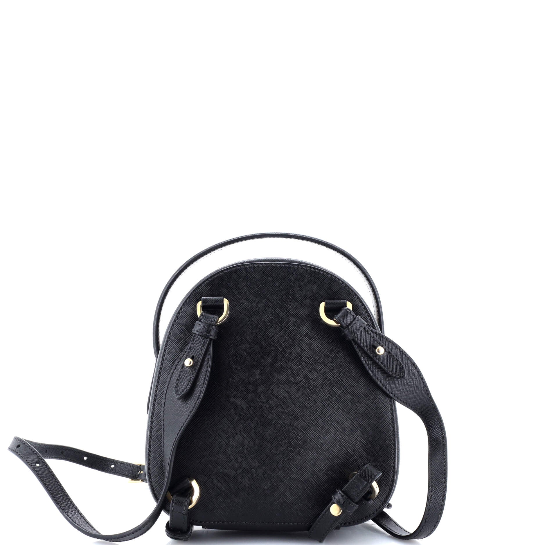 Odette Zip Backpack Saffiano Leather Mini