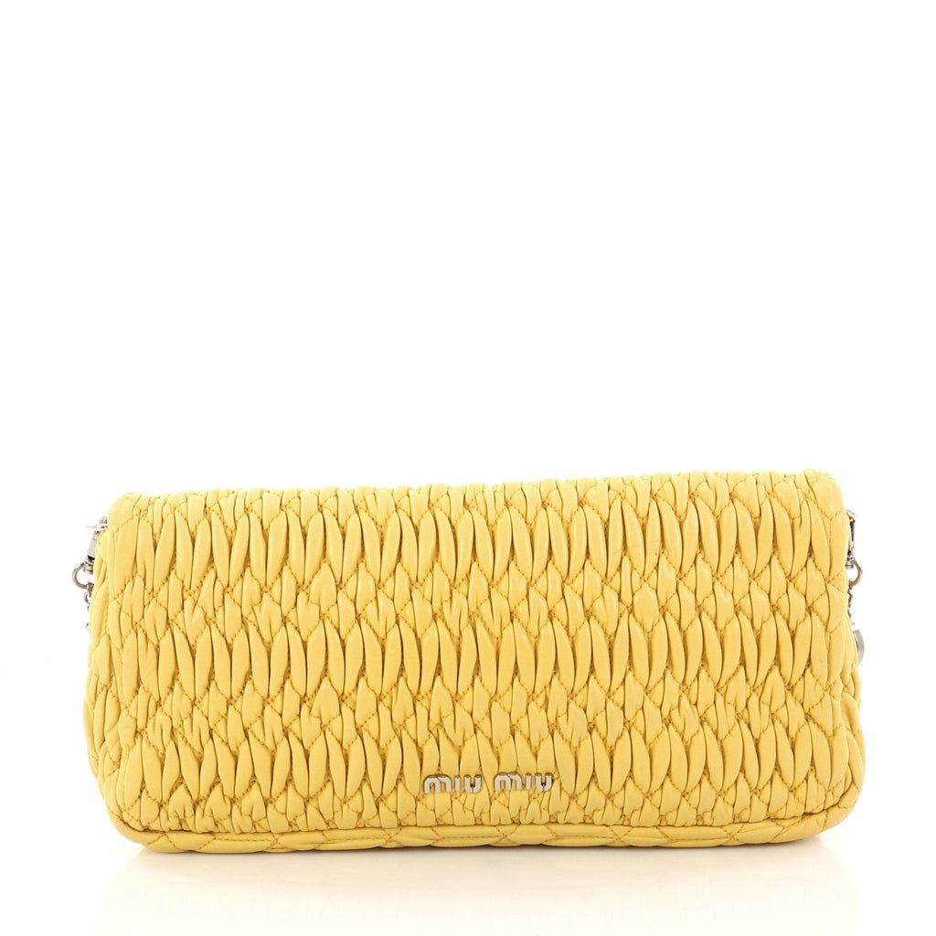 Crystal Clutch Matelasse Leather Medium