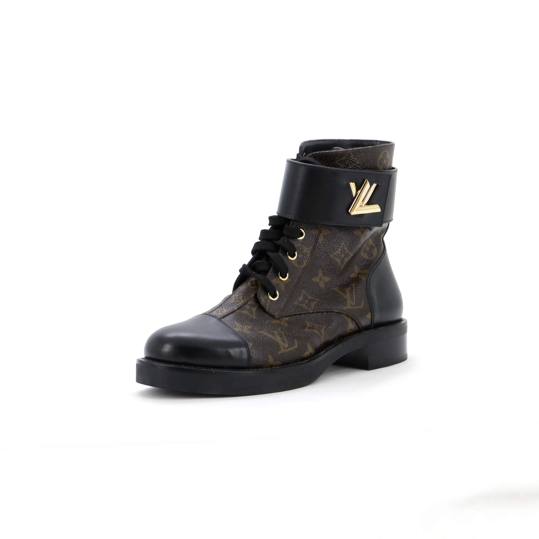 Women's Wonderland Flat Ranger Boots Monogram Canvas and Leather