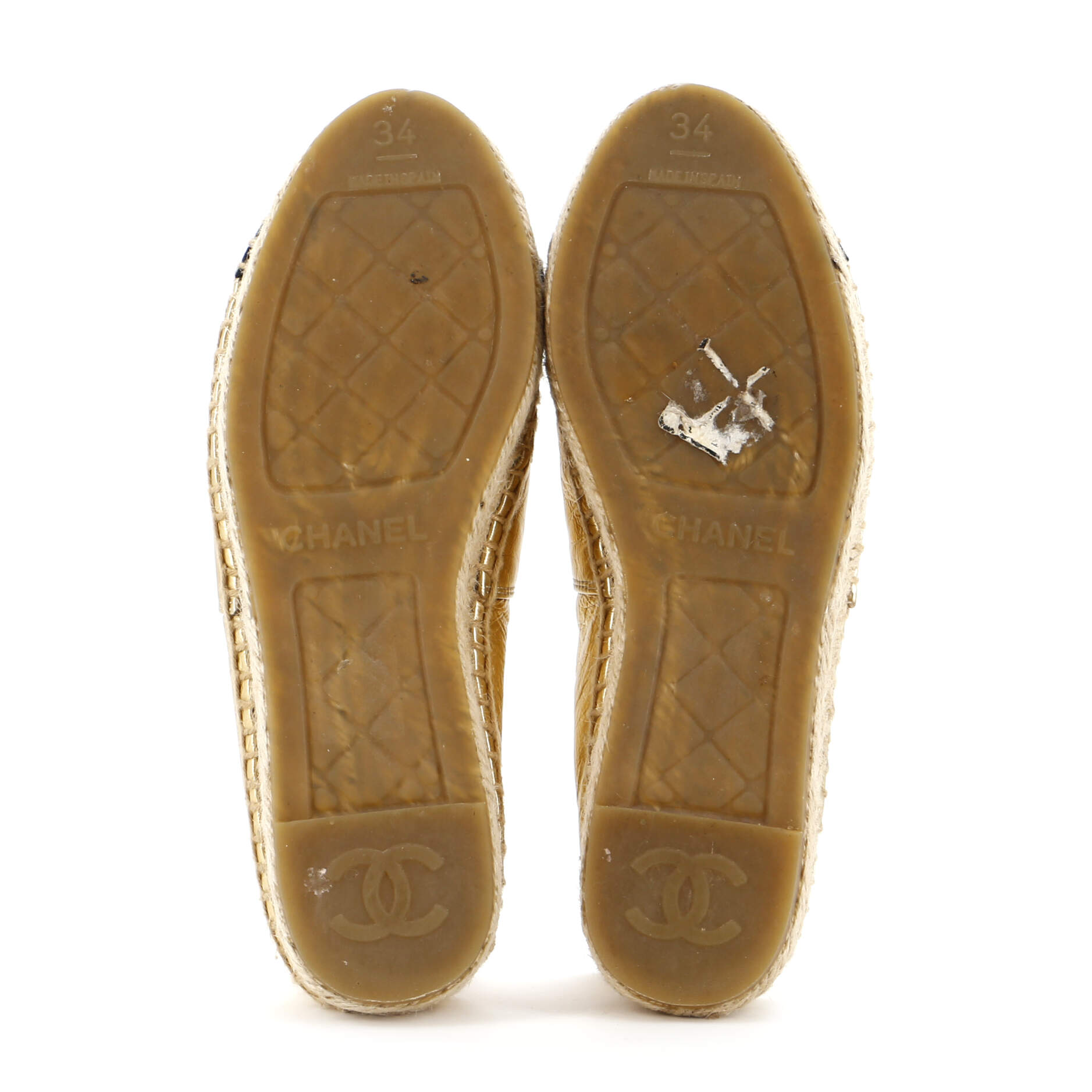 Women's CC Cap Toe Espadrilles Leather