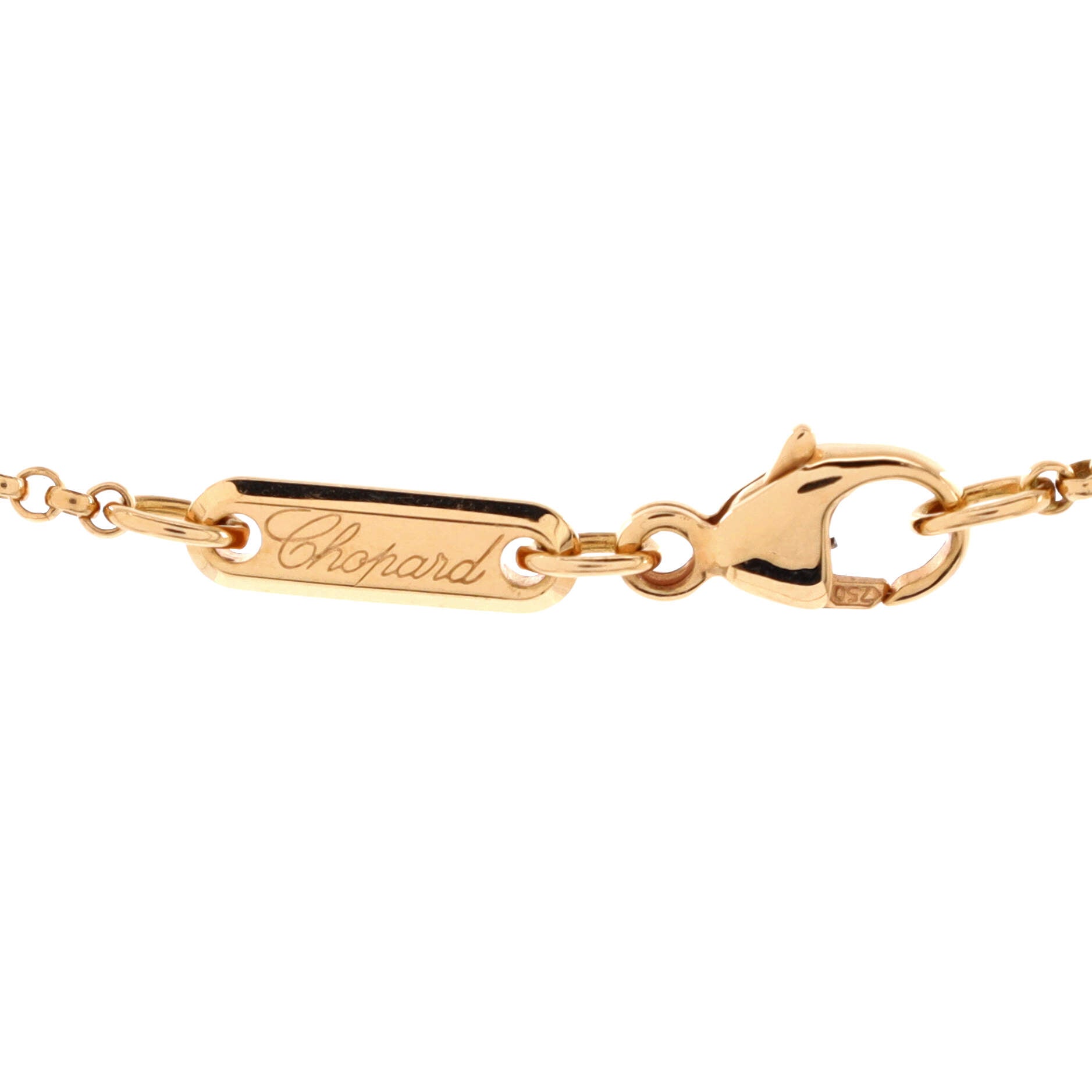 Miss Happy Heart Pendant Necklace 18K Rose Gold with 1 Floating Diamond