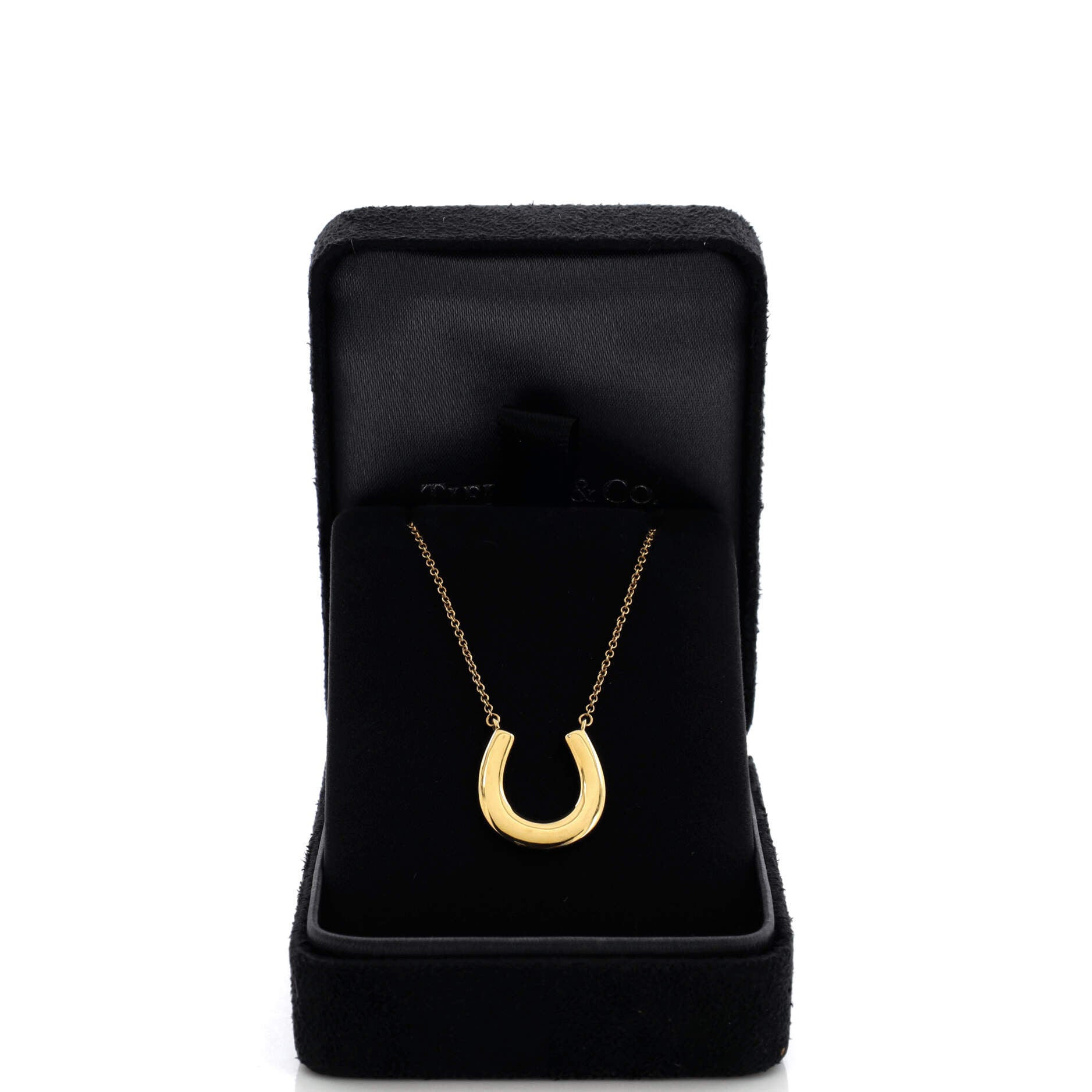 1837 Horseshoe Pendant Necklace 18K Yellow Gold